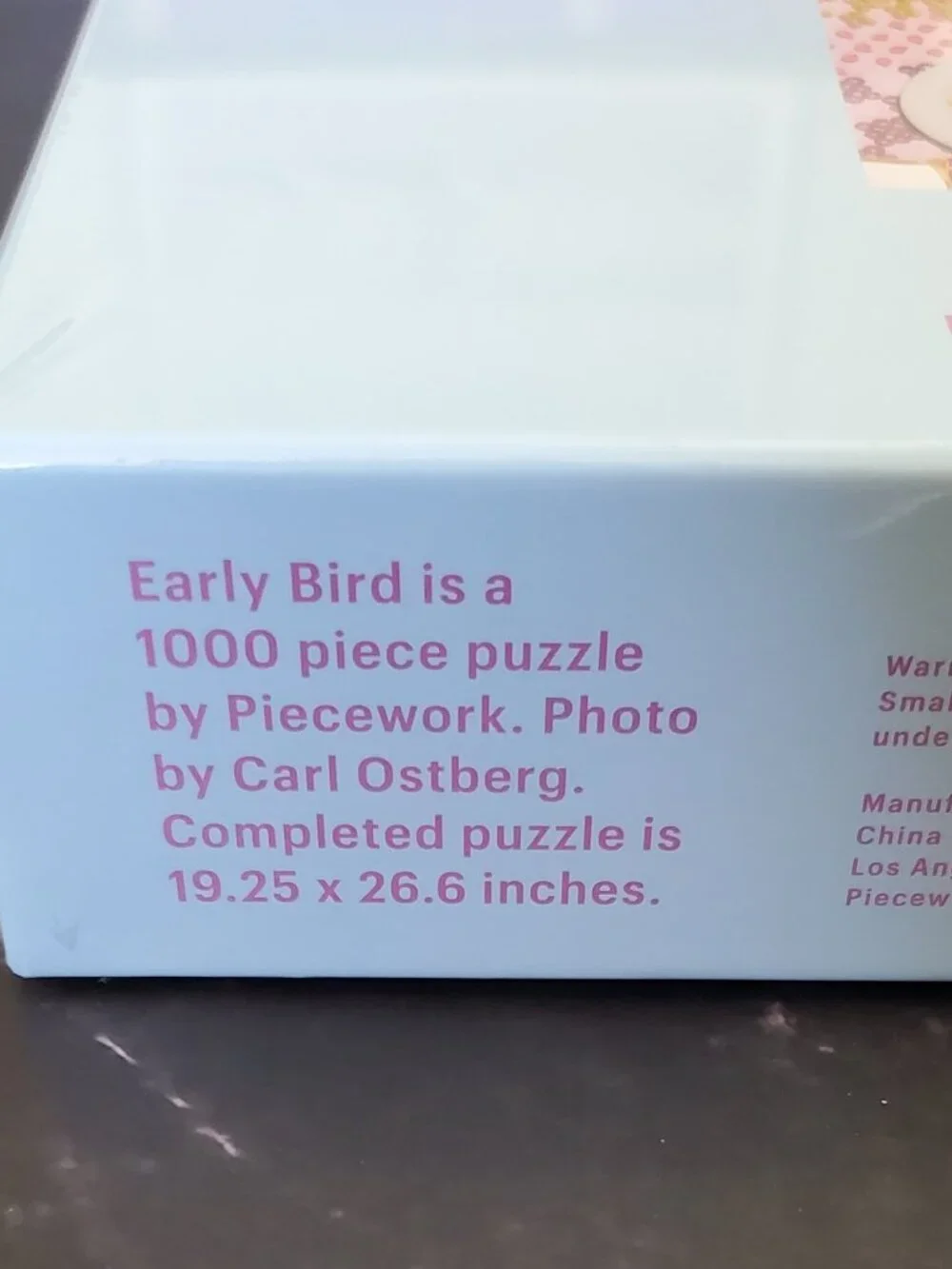 Early Bird 1000 Piece Puzzle by Piecework Puzzles  New in Box